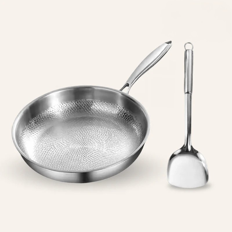 Dubois Cuisine - Poêle Martelée en Titane + Spatule