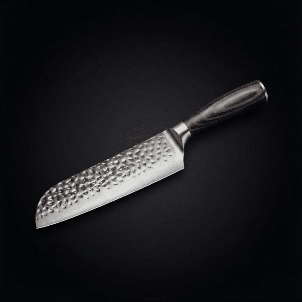 Japanese Hammered Utility Knife – 5.1 inch (13 cm) Precision Blade