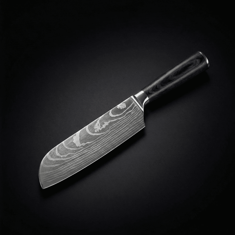 Japanese-Style Santoku Knife – 5.1 inch (13 cm) Compact Blade