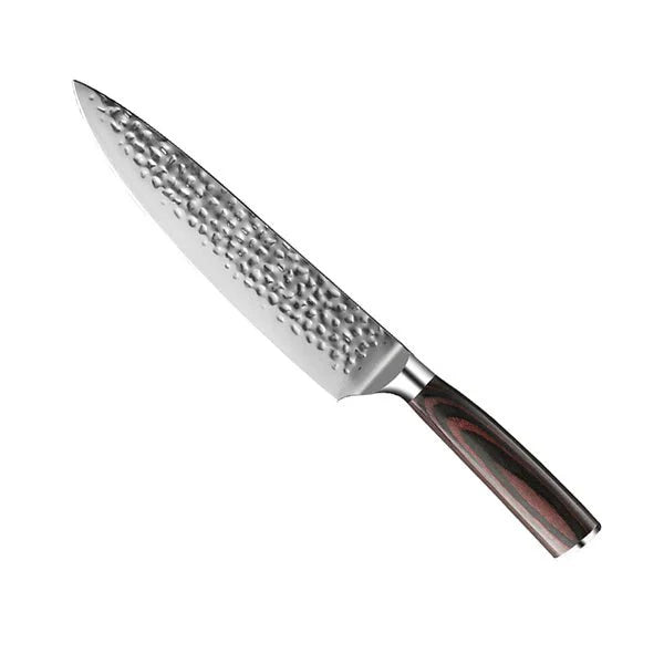 Japanese Hammered Damascus Chef Knife Set – 3-Piece Set