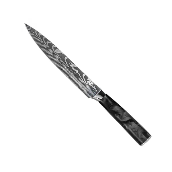 Premium Japanese Damascus Knife Set – 8-Piece Precision Collection