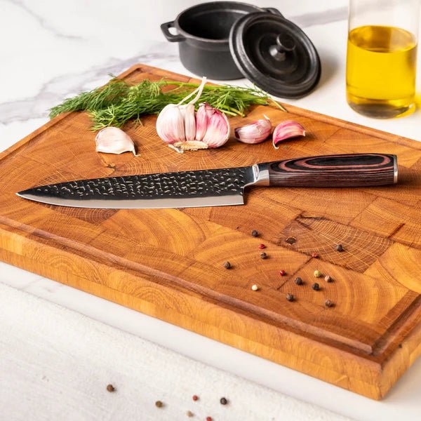 Japanese Hammered Damascus Chef  Knife Set – 3-Piece Set